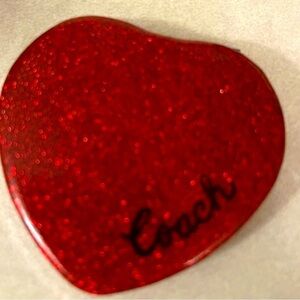 Coach compact mirror red with sparkles Mew straight from Coach.